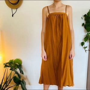 A new day trapeze burnt orange dress